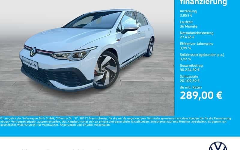 Pure white Gebraucht 2022 VW Golf VIII GTI Clubsport Limousine | 30.277 € (Guter Preis) - Bild 1/4