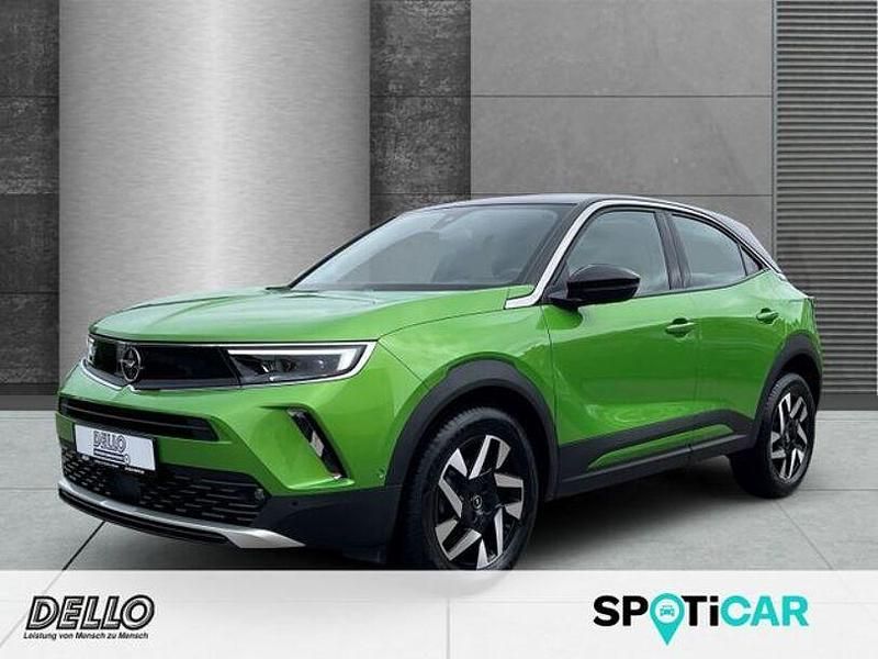 Matcha green/ikone gruen Gebraucht 2021 Opel Mokka Elegance SUV | 16.290 € (Fairer Preis) - Bild 1/4