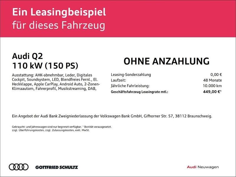 Neu Audi Q2 Sport 150 PS (110 kW) 2026 Weiss SUV