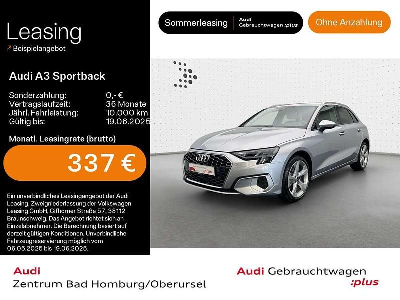 Florettsilber metallic Gebraucht 2024 Audi A3 Advanced Plus Limousine | 31.490 € (Fairer Preis) - Bild 1/4