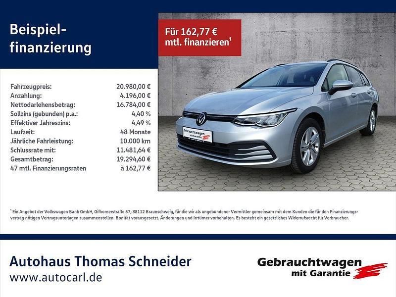 Silber Gebraucht 2022 VW Golf VIII Life Kombi | 20.980 € (Guter Preis) - Bild 1/4