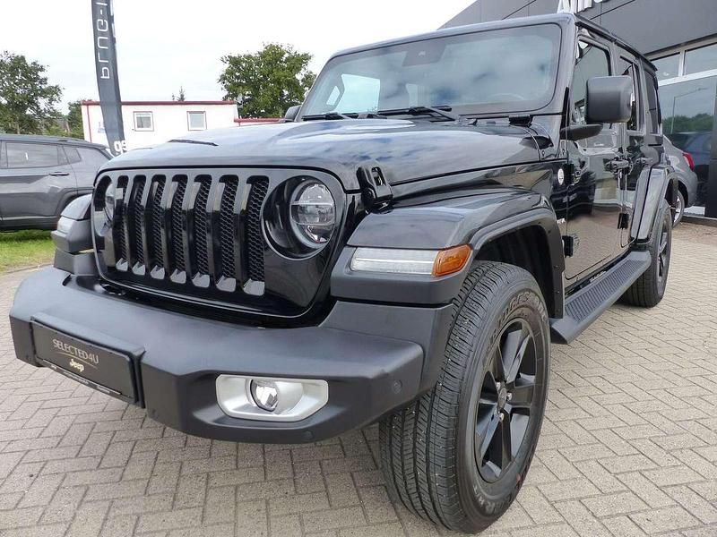 Schwarz Gebraucht 2021 Jeep Wrangler Unlimited Sahara SUV | 41.980 € (Fairer Preis) - Bild 1/4