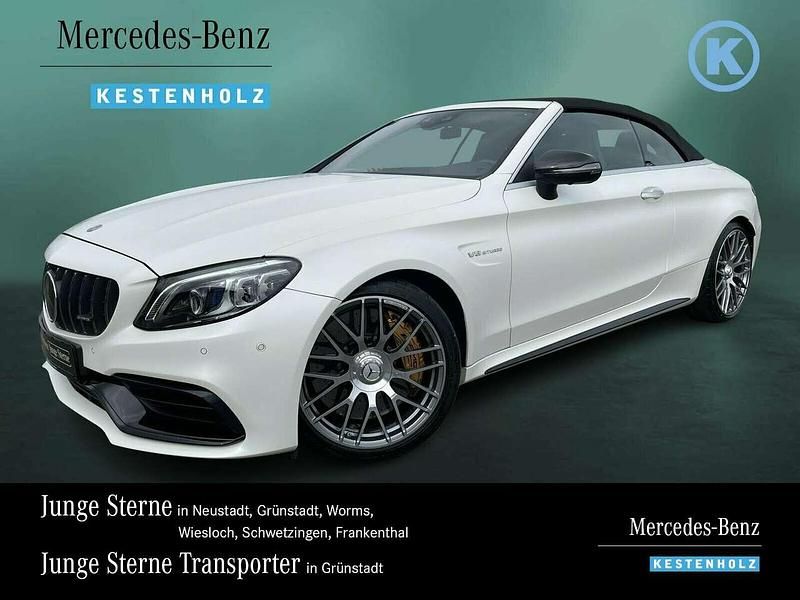 Designo kaschmirweiß magno Gebraucht 2021 Mercedes C63S AMG AMG Cabrio | 77.890 € (Teuer) - Bild 1/4