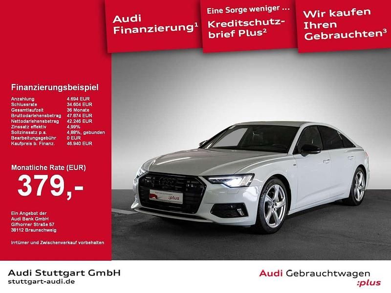 Weiß Gebraucht 2023 Audi A6 S-Line Limousine | 46.940 € (Fairer Preis) - Bild 1/2