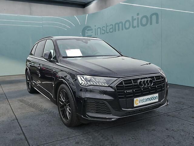 Schwarz Gebraucht 2021 Audi Q7 S-Line SUV | 58.880 € (Etwas zu teuer) - Bild 1/2
