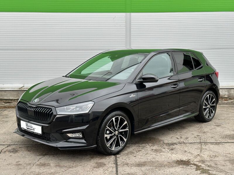 Black metallic Neu 2024 Skoda Fabia Monte Carlo Kleinwagen | 22.150 € (Fairer Preis) - Bild 1/2