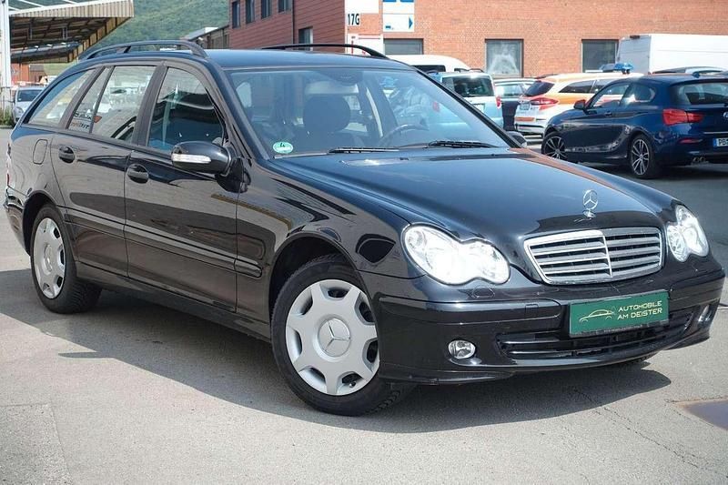 Obsidianschwarz metalliclack Gebraucht 2007 Mercedes C280 Kombi | 7.990 € (Fairer Preis) - Bild 1/4
