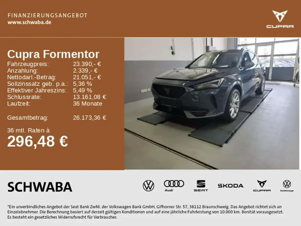 Gebraucht Cupra Formentor 150 PS (110 kW) 2023 Grau SUV