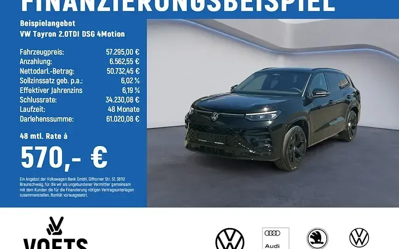 Neu VW Tayron R-line 193 PS (141 kW) 2026 Schwarz SUV