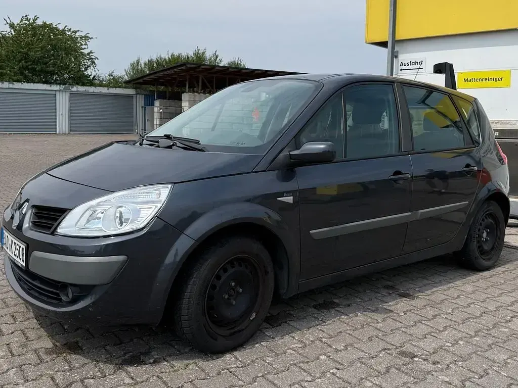 Gebraucht Renault Scénic II Authentique 111 PS (81 kW) 2007 Blau Van / Kleinbus