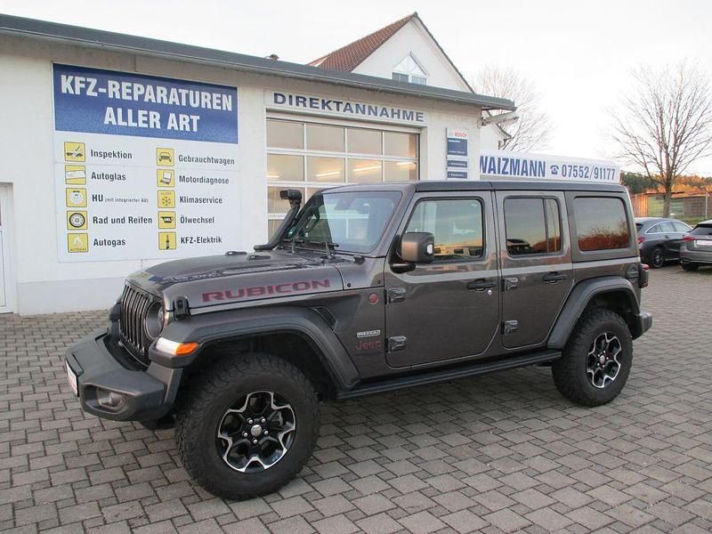 Grau Gebraucht 2020 Jeep Wrangler Unlimited Rubicon SUV | 49.900 € (Etwas zu teuer) - Bild 1/4