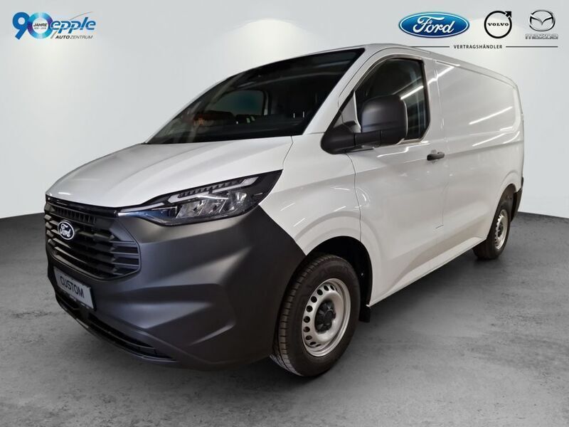 Frozen white Neu 2024 Ford Transit Custom Basis Van / Kleinbus | 38.560 € (Teuer) - Bild 1/4