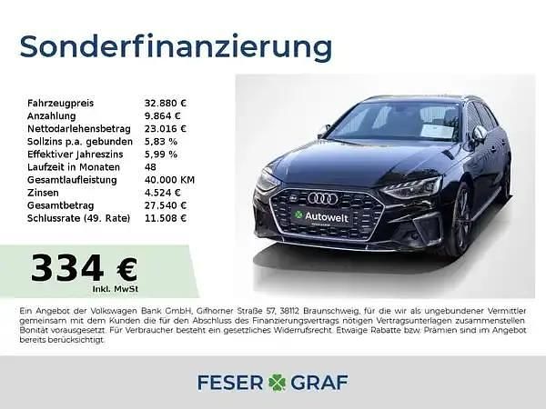 Schwarz Gebraucht 2021 Audi S4 Sport Kombi | 31.880 € - Bild 1/4