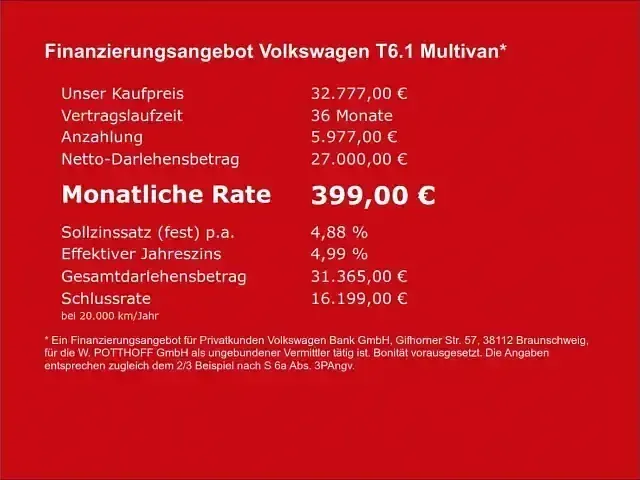 Usata VW Multivan Trendline 2020 Andere Monovolume