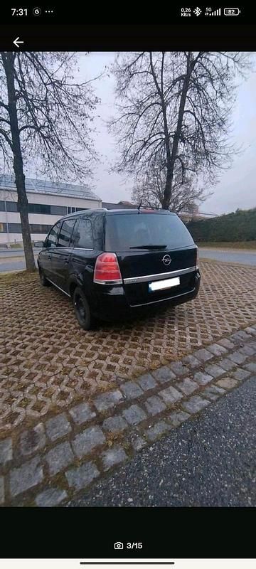 Gebraucht Opel Zafira 105 PS (77 kW) 2007 Schwarz Van / Kleinbus