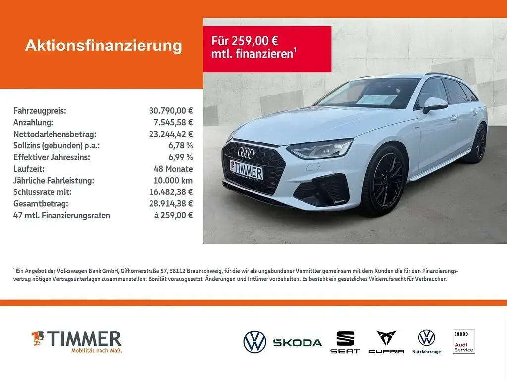 Gebraucht Audi A4 S-Line 163 PS (119 kW) 2022 Andere Kombi