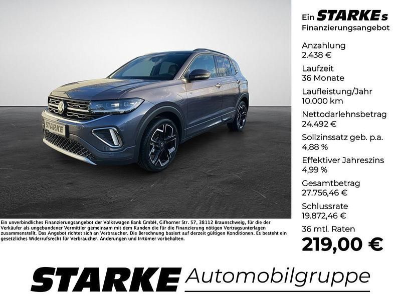 Grau Gebraucht 2021 VW T-Cross R-line SUV | 26.930 € - Bild 1/4