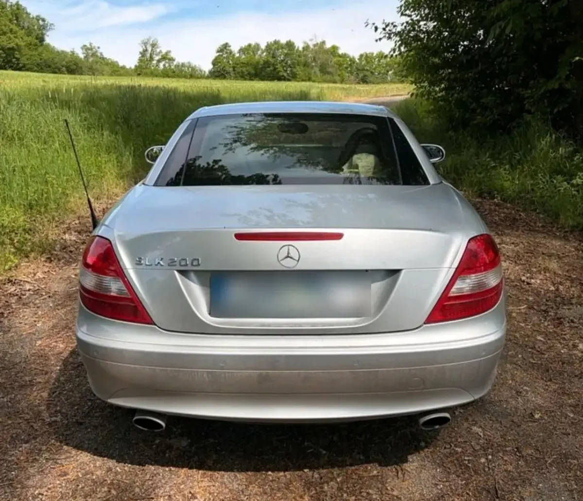 Second-hand Mercedes SLK200 163 CP (119 kW) 2005 Argintiu Cabrio