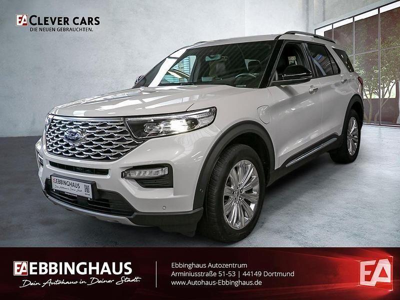 Weiß Gebraucht 2023 Ford Explorer Platinum SUV | 45.980 € - Bild 1/4
