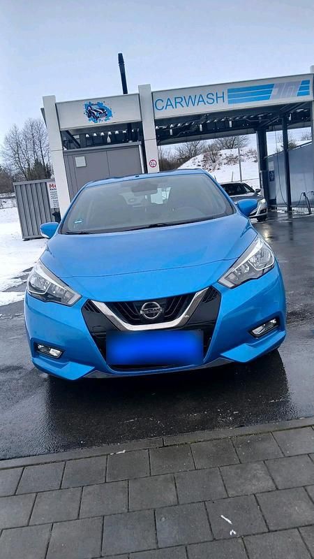 Gebraucht Nissan Micra 90 PS (66 kW) 2017 Blau Kleinwagen
