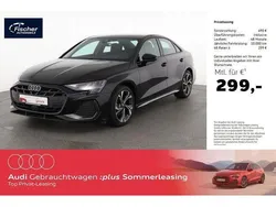 Mythosschwarz metallic Gebraucht 2024 Audi A3 S-Line Limousine | 33.880 € (Etwas zu teuer)