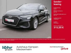 Mythosschwarz metallic Gebraucht 2024 Audi A3 Sportback S-Line Limousine | 32.990 € (Superpreis)