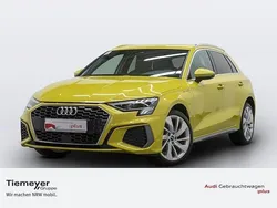 Pythongelb metallic Gebraucht 2024 Audi A3 Sportback e-tron S-Line Limousine | 34.880 € (Fairer Preis)