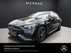 Obsidianschwarz Gebraucht 2024 Mercedes C300e AMG Line Premium Kombi | 48.880 € (Guter Preis)