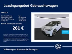 Gletscherweiß metallic/schwarz Gebraucht 2021 VW ID.3 Pro Performance Kleinwagen | 19.530 € (Guter Preis)