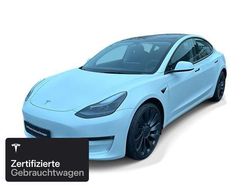 Weiß Gebraucht 2021 Tesla Model 3 Performance Limousine | 31.600 € (Etwas zu teuer)