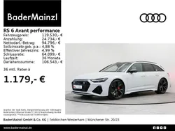 Gletscherweiß metallic (metallic) Gebraucht 2024 Audi RS6 Performance Kombi | 119.530 €