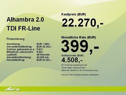 Schwarz Gebraucht 2017 Seat Alhambra FR-Line Van / Kleinbus | 22.270 € (Fairer Preis)