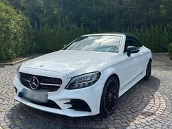 Weiß Gebraucht 2021 Mercedes C180 AMG Cabrio | 35.900 € (Fairer Preis)