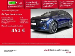 2d navarrablau metallic Gebraucht 2024 Audi Q4 Sportback e-tron S-Line SUV | 48.980 € (Teuer)