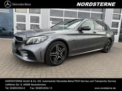 Lack selenitgrau Gebraucht 2019 Mercedes C300e AMG line Kombi | 31.888 € (Teuer)