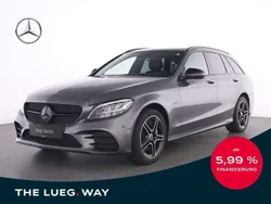 Grau metalliclack selenitgrau Gebraucht 2021 Mercedes C300e AMG Kombi | 29.885 € (Superpreis)