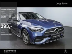 Blau Gebraucht 2024 Mercedes C300e AMG Kombi | 49.300 € (Guter Preis)