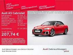 Progressivrot metallic/verdeck Gebraucht 2024 Audi A5 Cabriolet S-Line Cabrio | 51.339 € (Guter Preis)