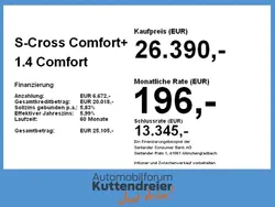 Weiß Neu 2025 Suzuki SX4 S-Cross Comfort+ SUV | 26.390 € (Fairer Preis)