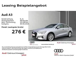Florettsilber metallic Gebraucht 2023 Audi A3 Advanced Plus Limousine | 23.980 € (Superpreis)