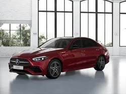 Manufaktur patagonienrot bright Gebraucht 2024 Mercedes C200 AMG Limousine | 46.290 € (Etwas zu teuer)