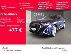 Navarrablau metallic Gebraucht 2024 Audi Q3 Sportback S-Line SUV | 44.850 € (Fairer Preis)
