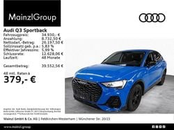 Turboblau (metallic) Gebraucht 2023 Audi Q3 Sportback S-Line SUV | 34.930 € (Superpreis)