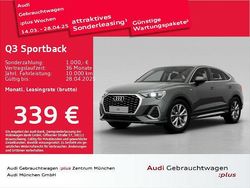 Chronosgrau metallic Gebraucht 2024 Audi Q3 Sportback S-Line SUV | 40.888 € (Fairer Preis)