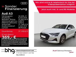 Gletscherweiß metallic Gebraucht 2025 Audi A3 Sportback Advanced Limousine | 32.430 € (Guter Preis)