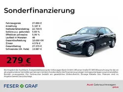 Brillantschwarz Gebraucht 2024 Audi A3 Ambiente Limousine | 27.890 € (Superpreis)