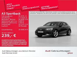 Schwarz Gebraucht 2024 Audi A3 Sportback S-Line Limousine | 35.979 € (Superpreis)