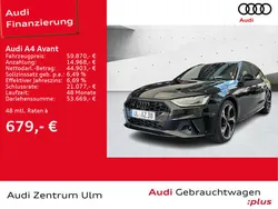 Mythosschwarz metallic Gebraucht 2024 Audi A4 S-Line Kombi | 59.870 €