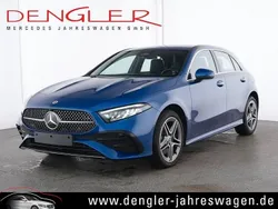 Spektralblau metallic Gebraucht 2024 Mercedes A250 Advanced Plus Limousine | 33.690 € (Fairer Preis)