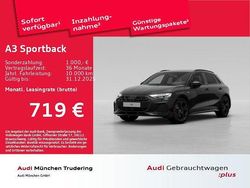 Mythosschwarz metallic Gebraucht 2025 Audi A3 Sportback e-tron S-Line Kleinwagen | 54.073 €